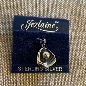 Jezlaine 925 Sterling Silver Baseball Mitt Charm